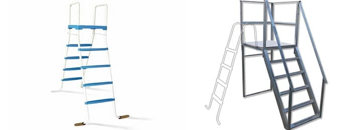 Pohodlné bazénové schůdky Bazénové Schůdky