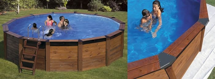 Dřevěné bazény Gre Island ve kvalitním zpracováním Dřevěné Bazény Gre Island