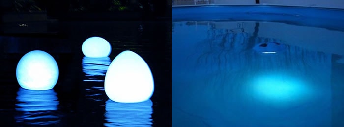 Velký výběr možností osvětlení bazénu Osvětlení Bazénu