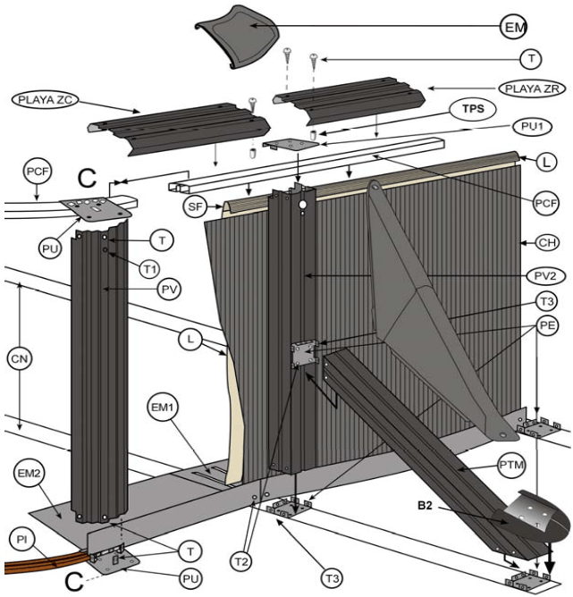 Náhradní díly Bazénů Oválných Bazénů s Dekórem Kamene a Opěrami o 120 cm