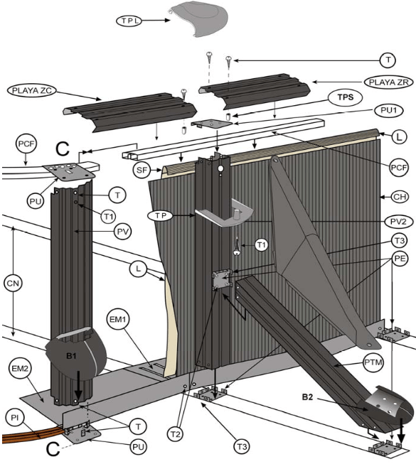 Náhradní díly Bazénů Oválných Bazénů s Dekórem Kamene a Opěrami o 132 cm