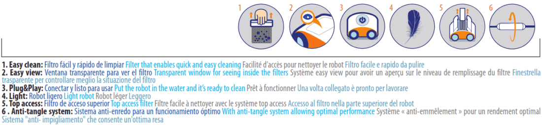 Automatický bazénový vysavač Track 1 Gre RT1S