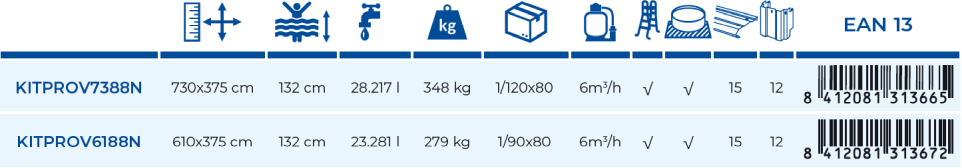 Bazén Gre Island 610x375x132 KITPROV6188N